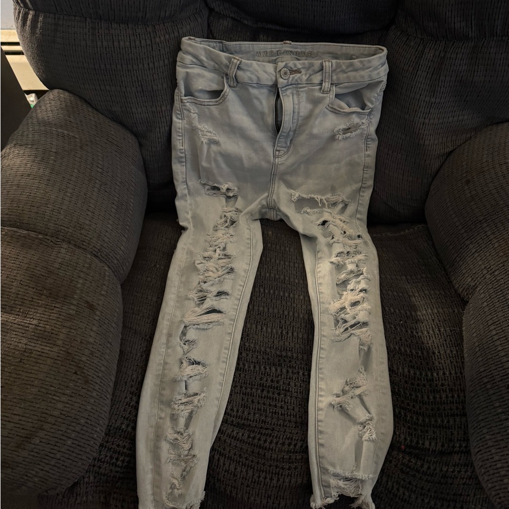 Distressed Denim Jeans
